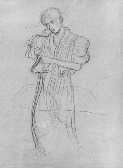 Mujer Vestida de Pie, 1903 de Gustav Klimt